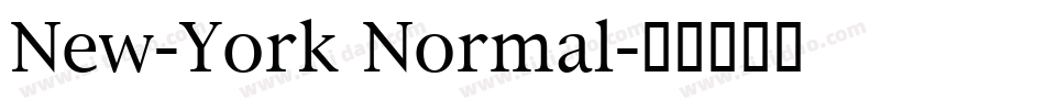 New-York Normal字体转换